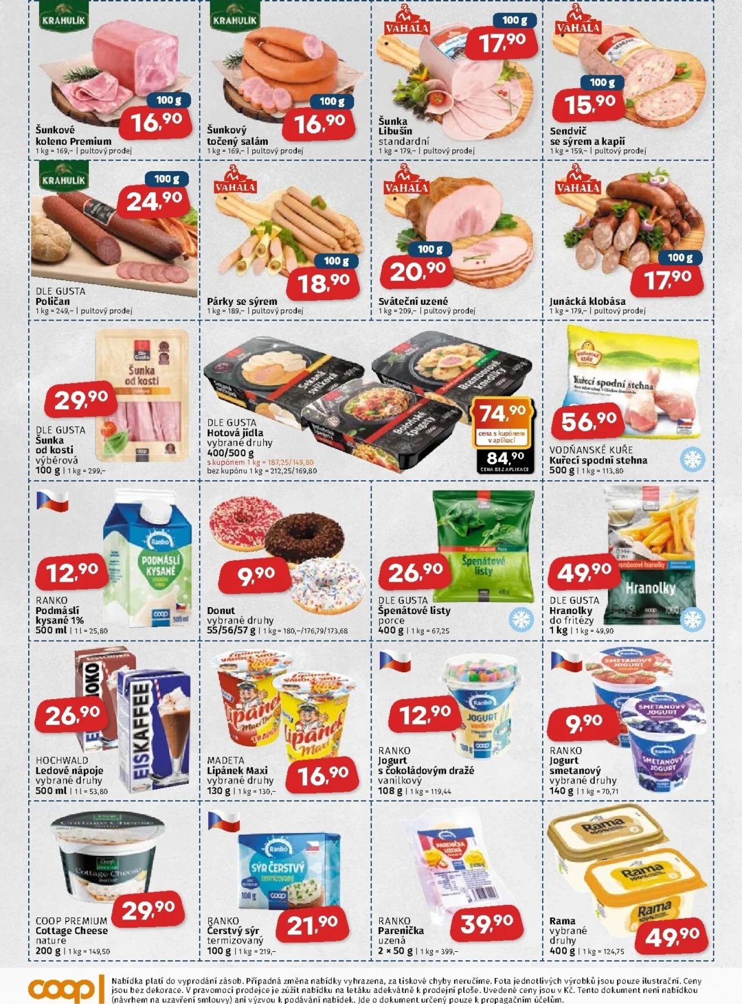 Originální strana 2 z 4 letáku COOP – Coop - Východní Čechy