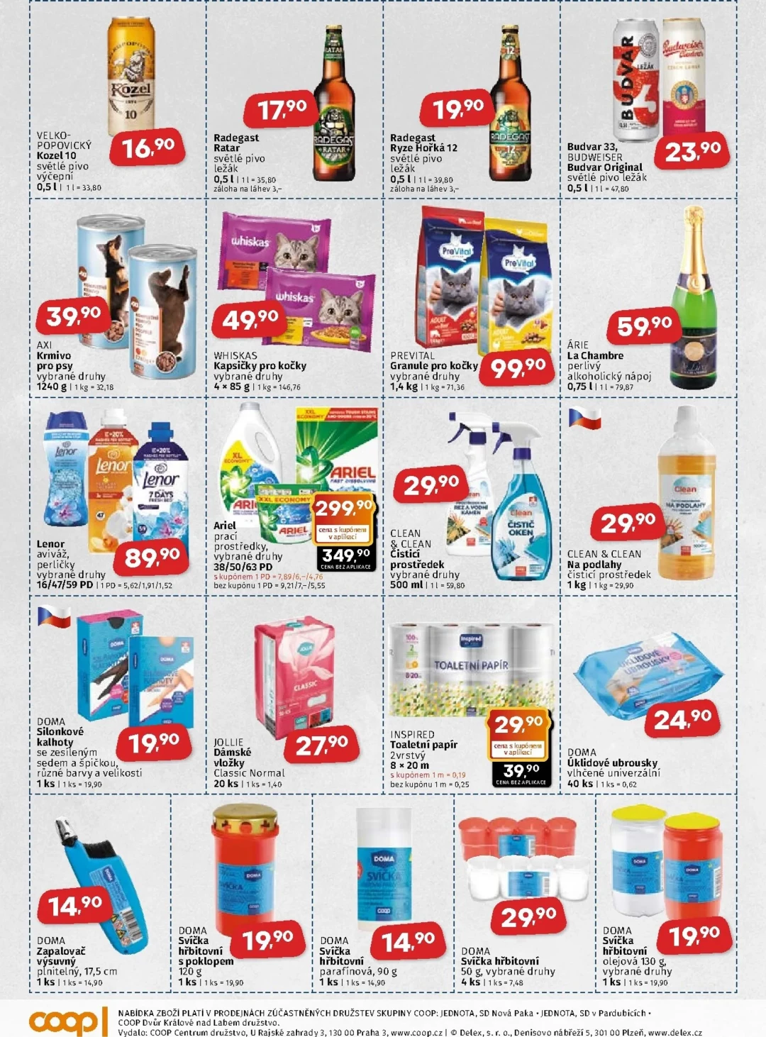Originální strana 4 z 4 letáku COOP – Coop - Východní Čechy