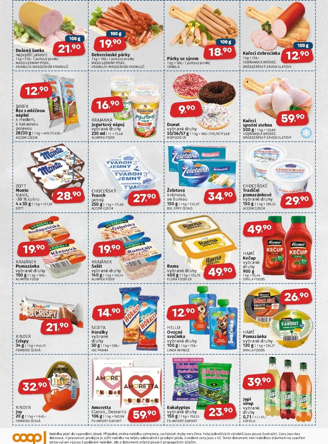 Originální strana 2 z 4 letáku COOP – Coop - Střední Čechy