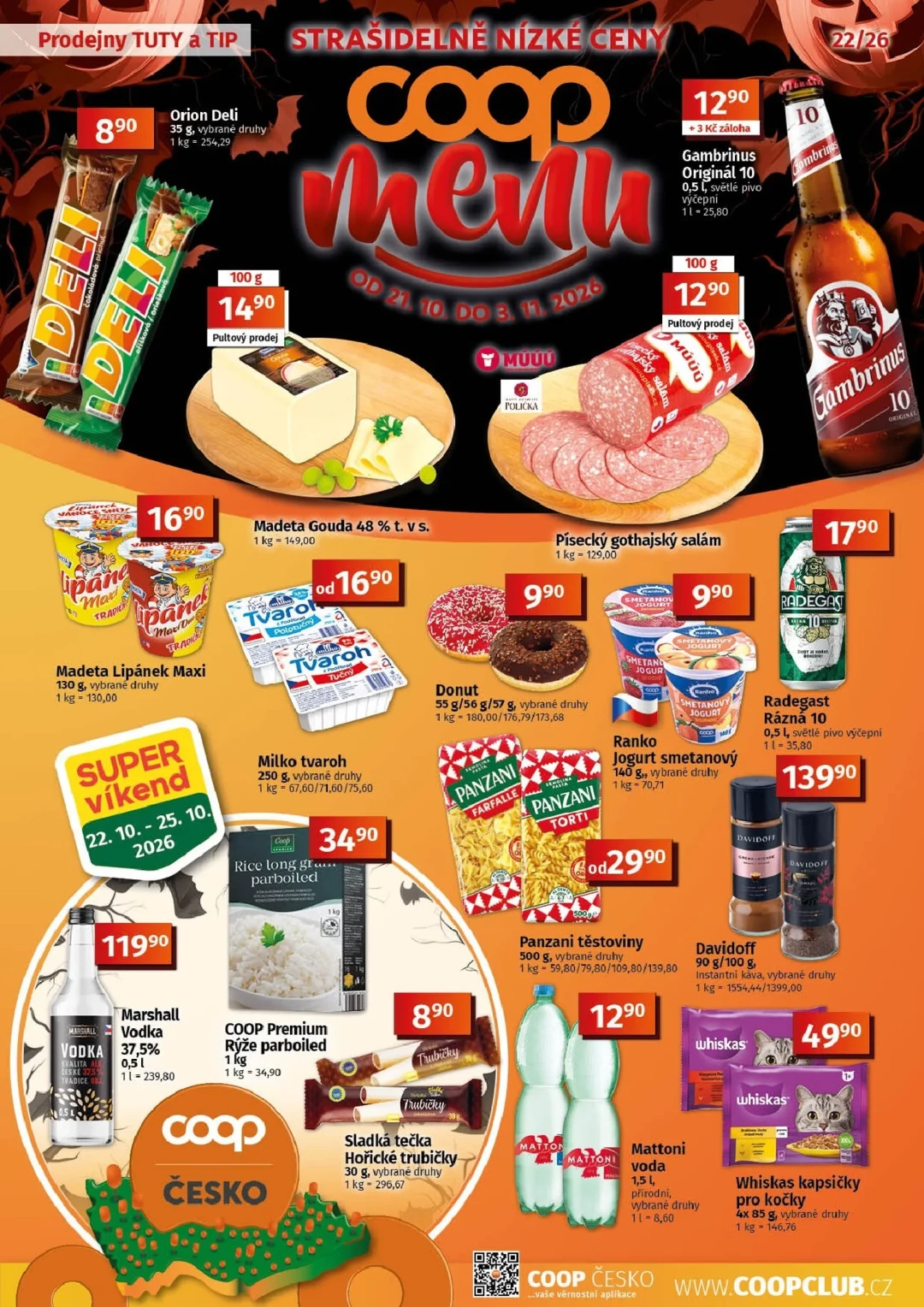 Originální strana 1 z 10 letáku COOP – Coop - Tuty-Tip Menu