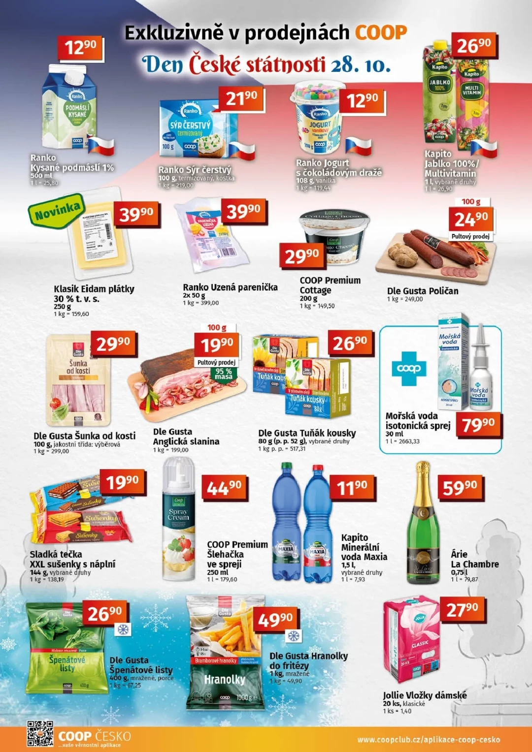 Originální strana 2 z 10 letáku COOP – Coop - Tuty-Tip Menu
