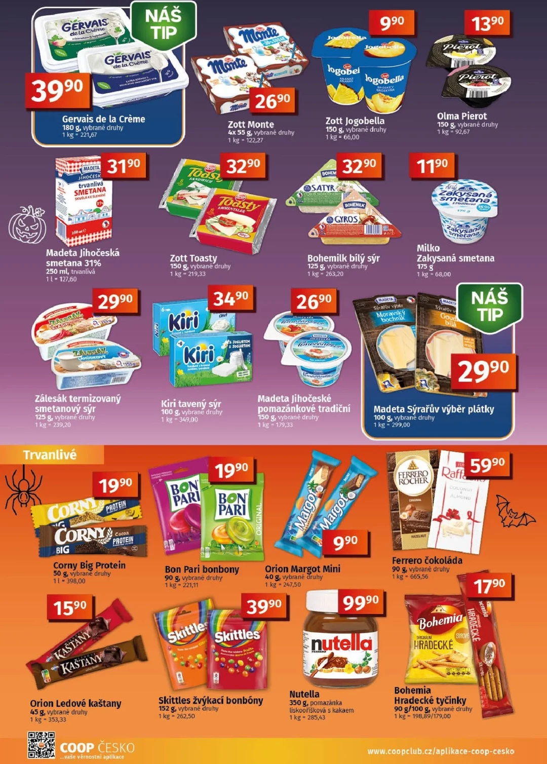 Originální strana 6 z 10 letáku COOP – Coop - Tuty-Tip Menu