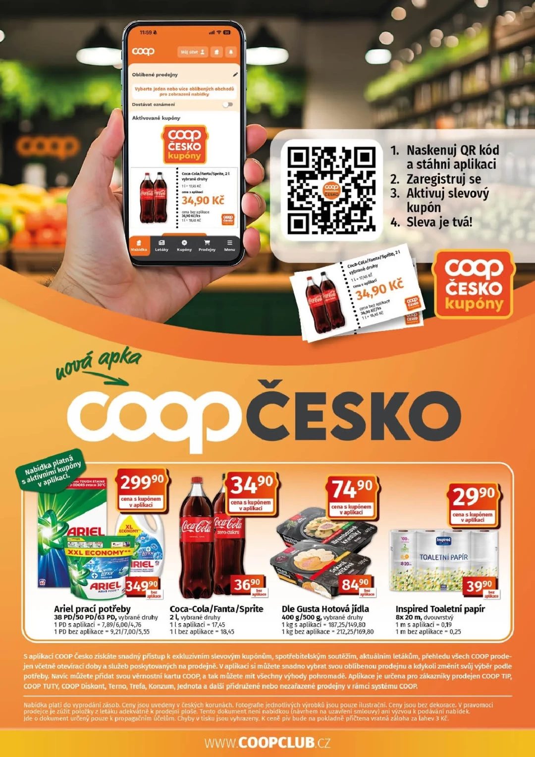 Originální strana 10 z 10 letáku COOP – Coop - Tuty-Tip Menu