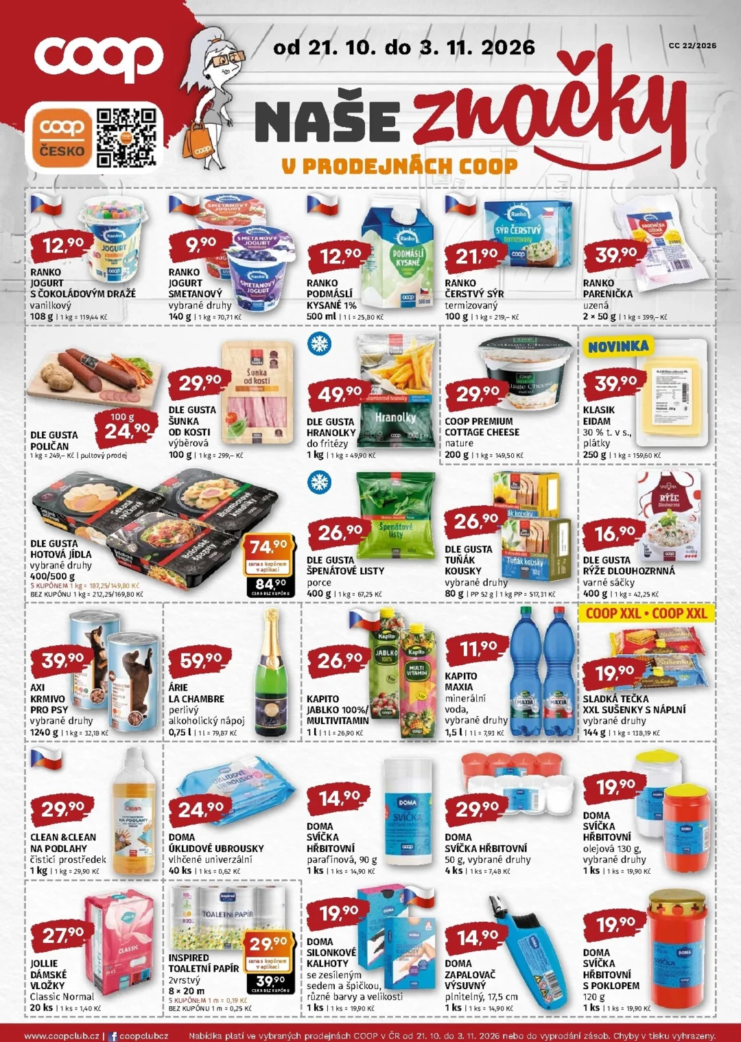 Originální strana 2 z 2 letáku COOP – Coop - Naše značky