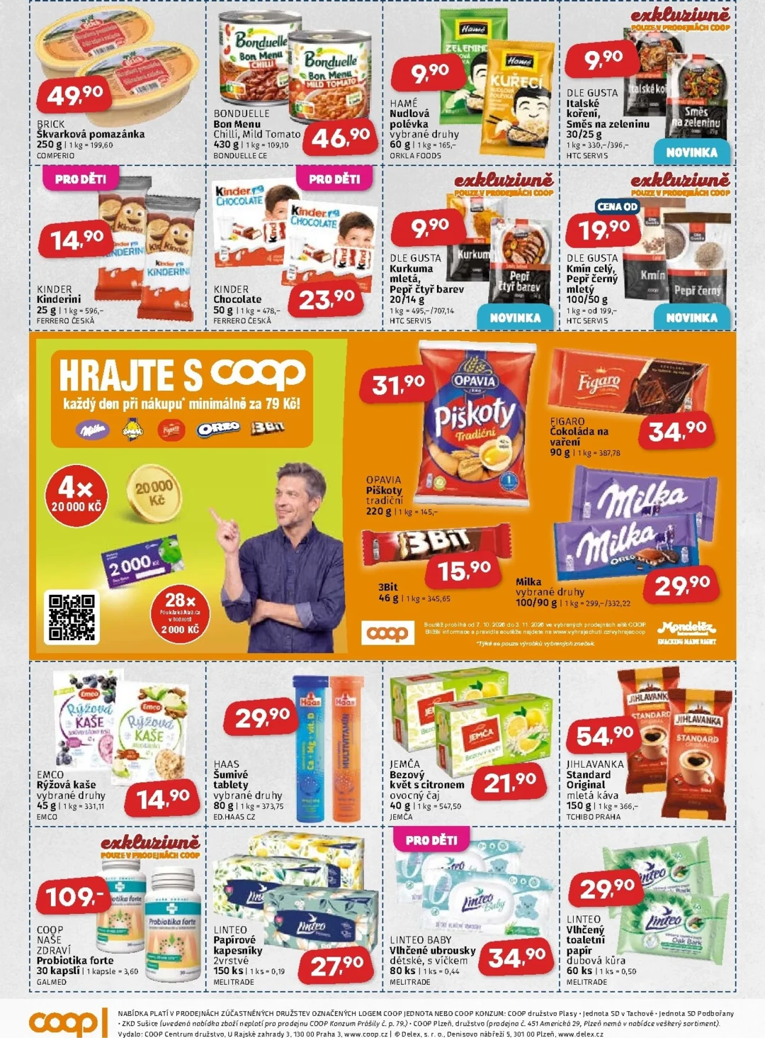 Originální strana 3 z 4 letáku COOP – COOP - Západní Čechy