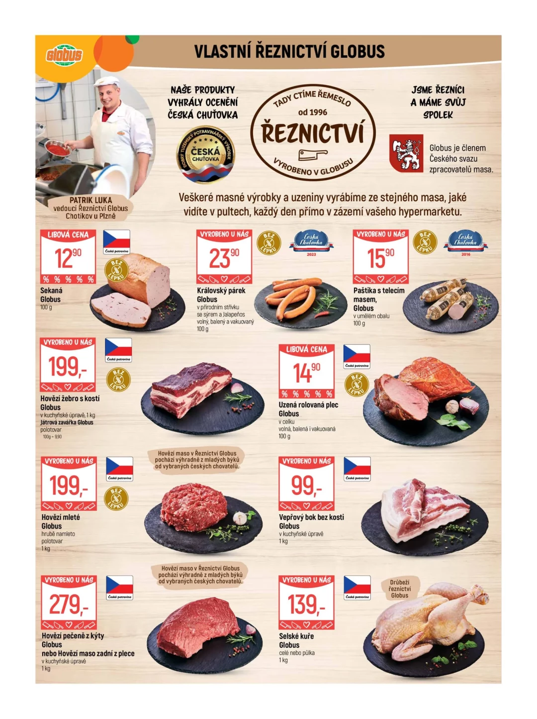 Originální strana 5 z 55 letáku Globus – Globus Plzeň–Chotíkov