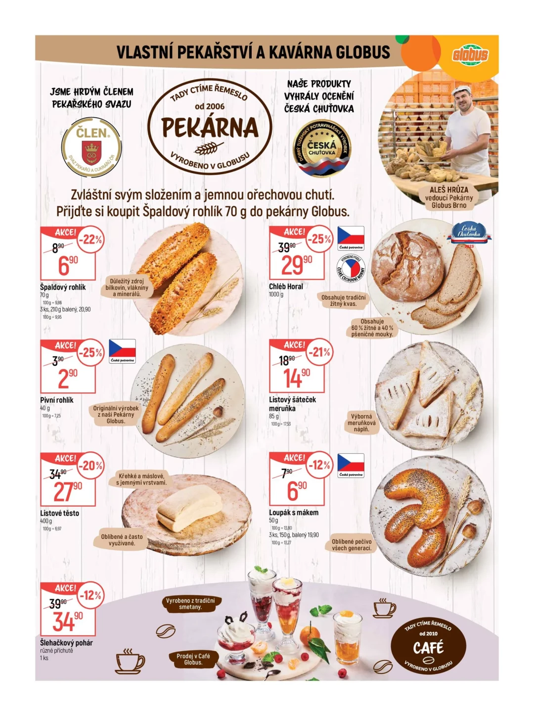Originální strana 6 z 55 letáku Globus – Globus Brno