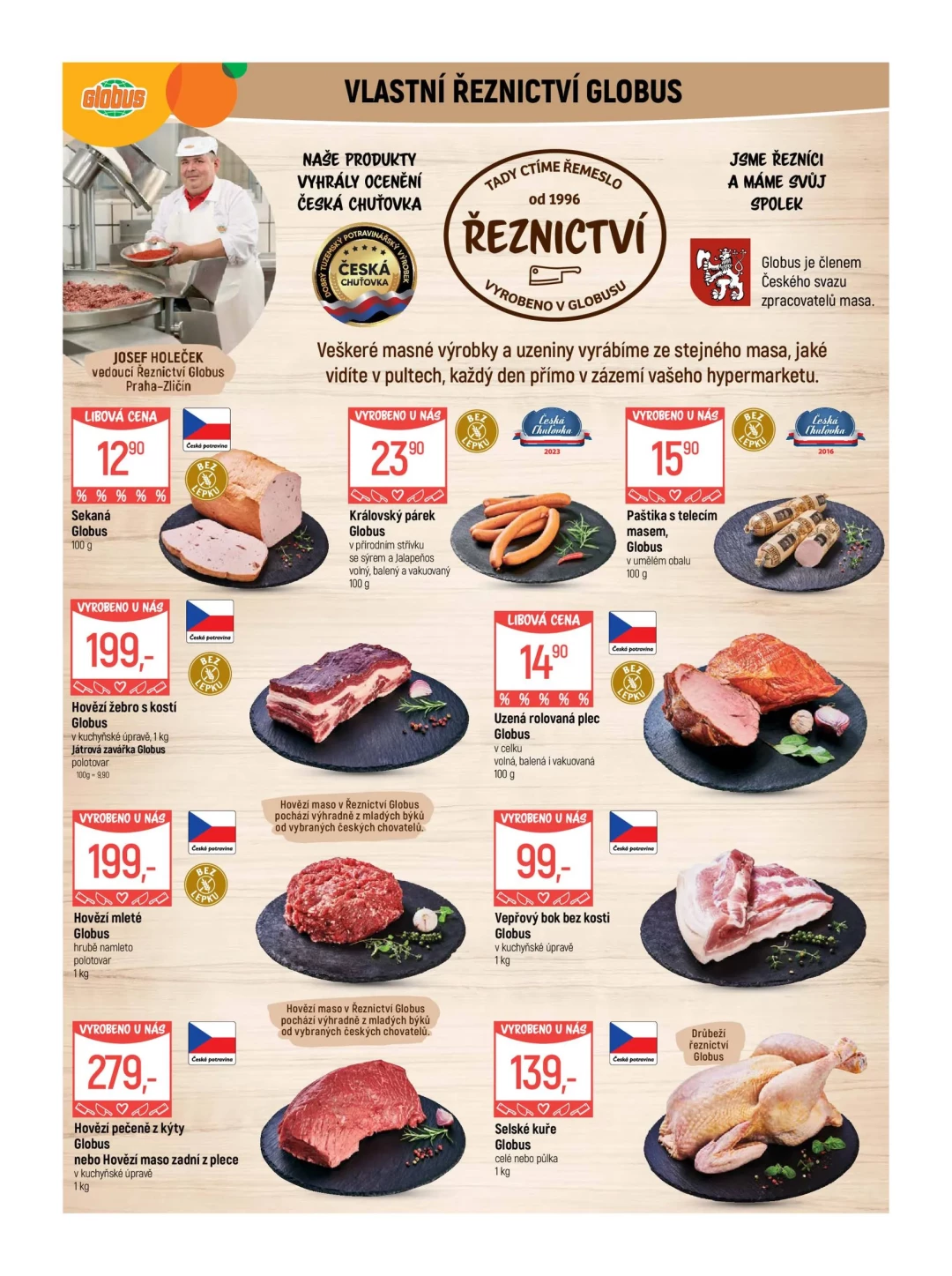 Originální strana 5 z 55 letáku Globus – Globus Praha–Zličín