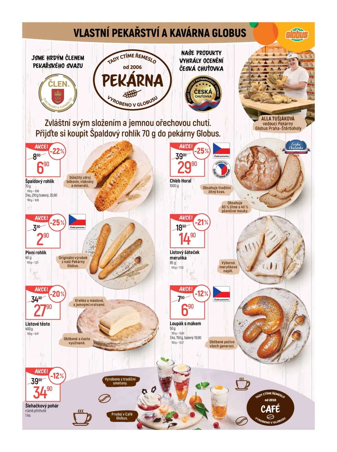 Originální strana 6 z 54 letáku Globus – Globus Praha–Štěrboholy