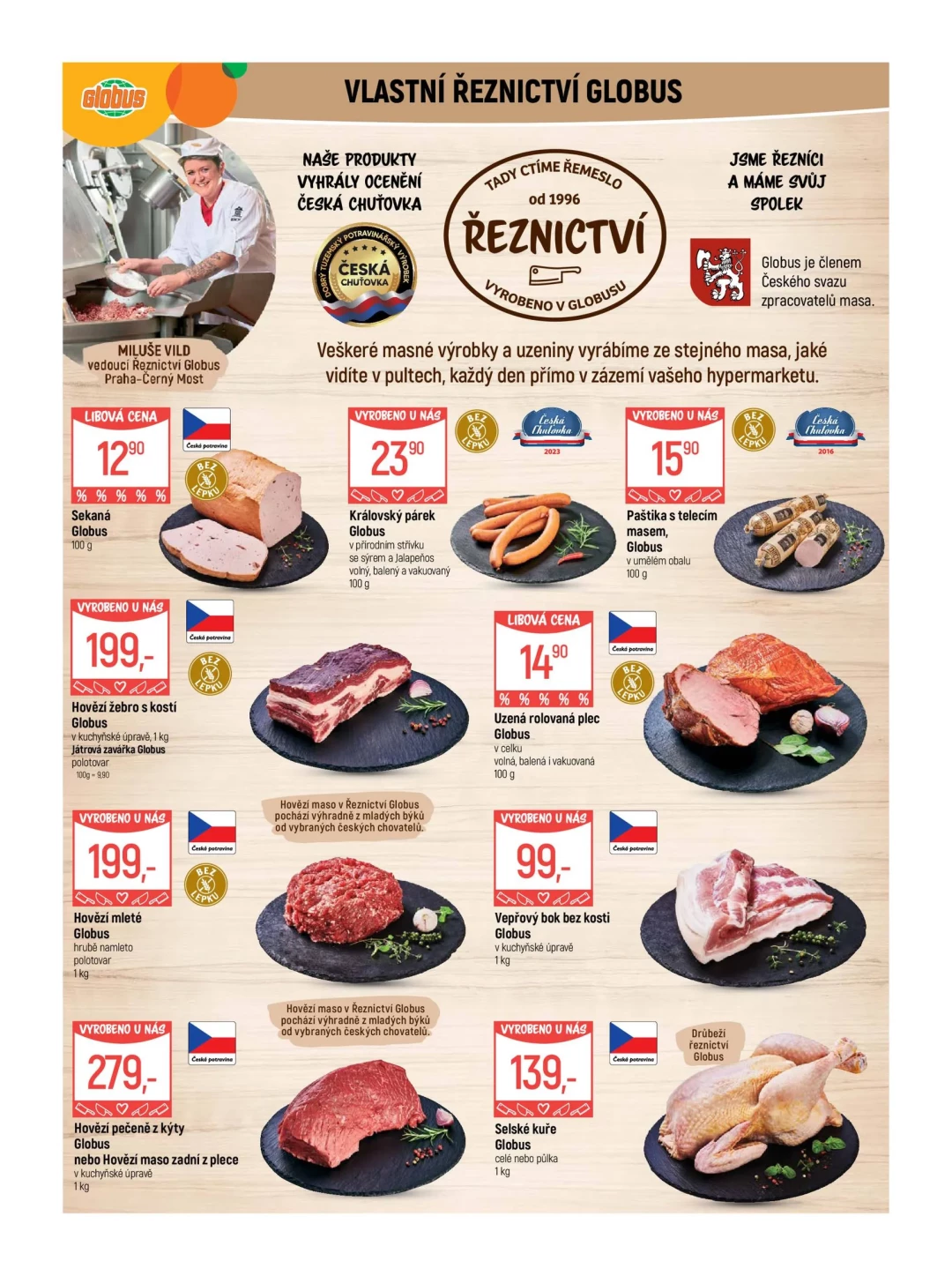 Originální strana 5 z 55 letáku Globus – Globus Praha-Černý Most