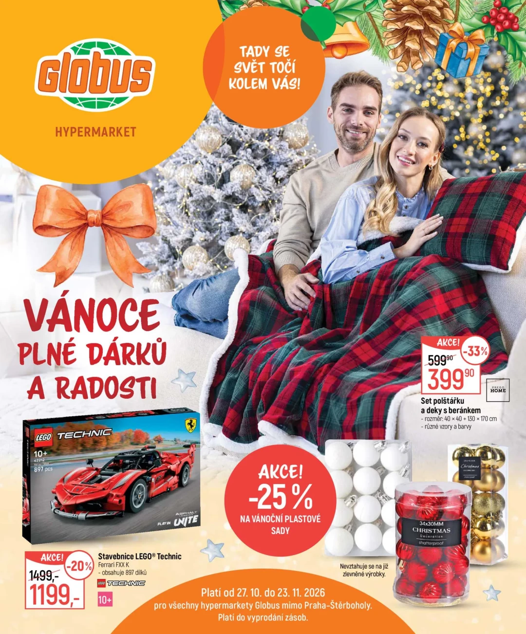 Originální strana 1 z 40 letáku Globus – Globus - Vánoce plné dárků a radosti