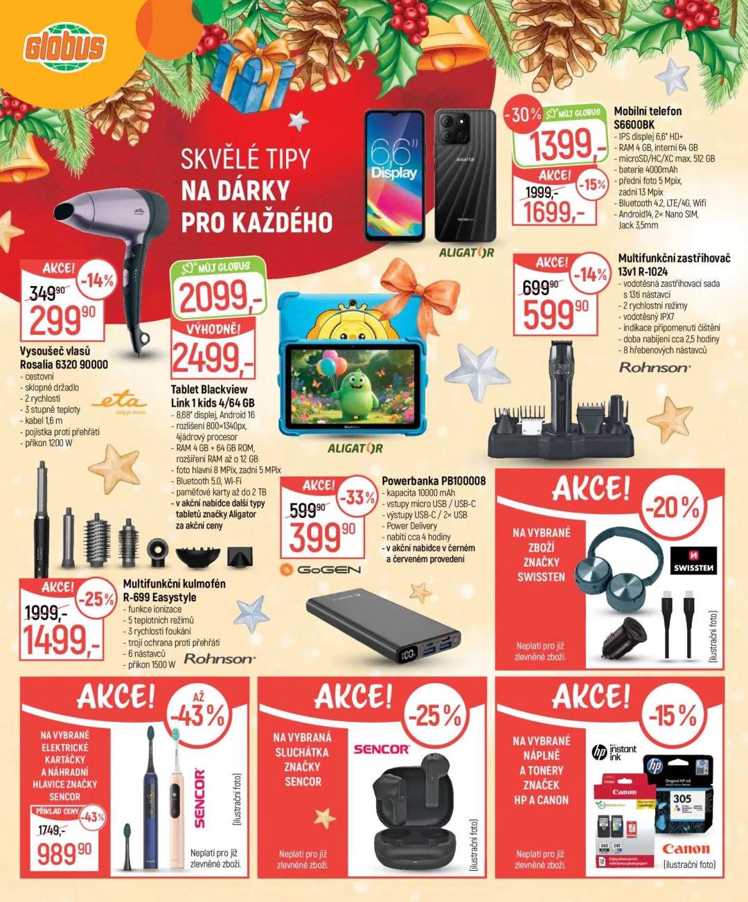 Originální strana 16 z 40 letáku Globus – Globus - Vánoce plné dárků a radosti