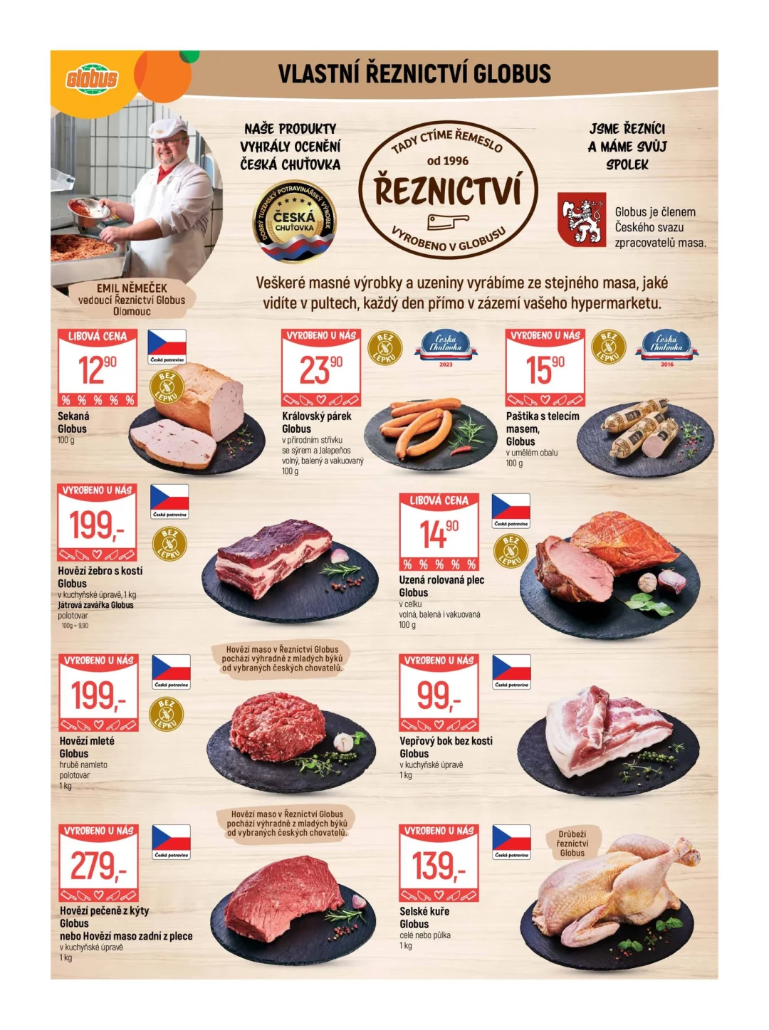 Originální strana 5 z 55 letáku Globus – Globus Olomouc