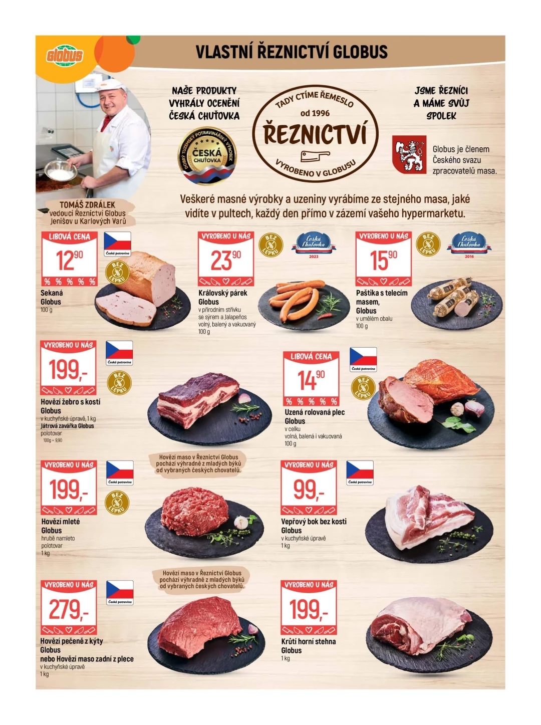 Originální strana 5 z 55 letáku Globus – Globus Karlovy Vary–Jenišov