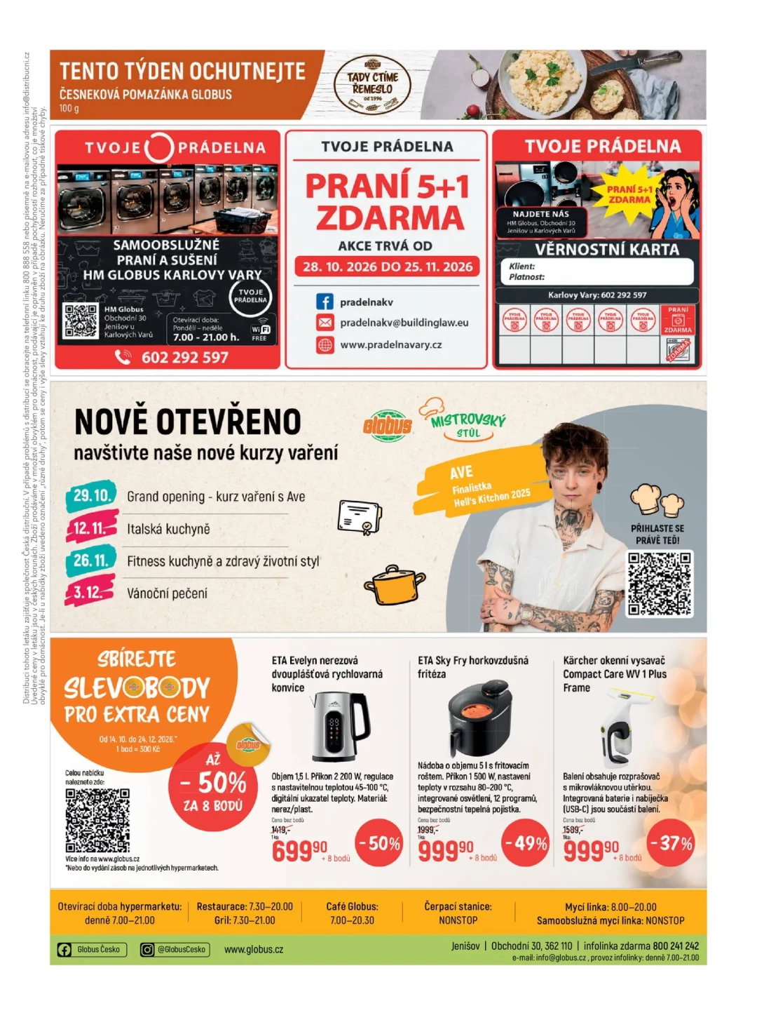Originální strana 46 z 55 letáku Globus – Globus Karlovy Vary–Jenišov