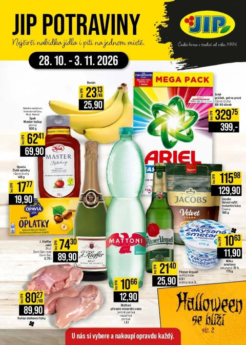 Obálka letáku JIP: JIP - České Budějovice, Most, Náchod, Sušice, Svoboda nad Úpou