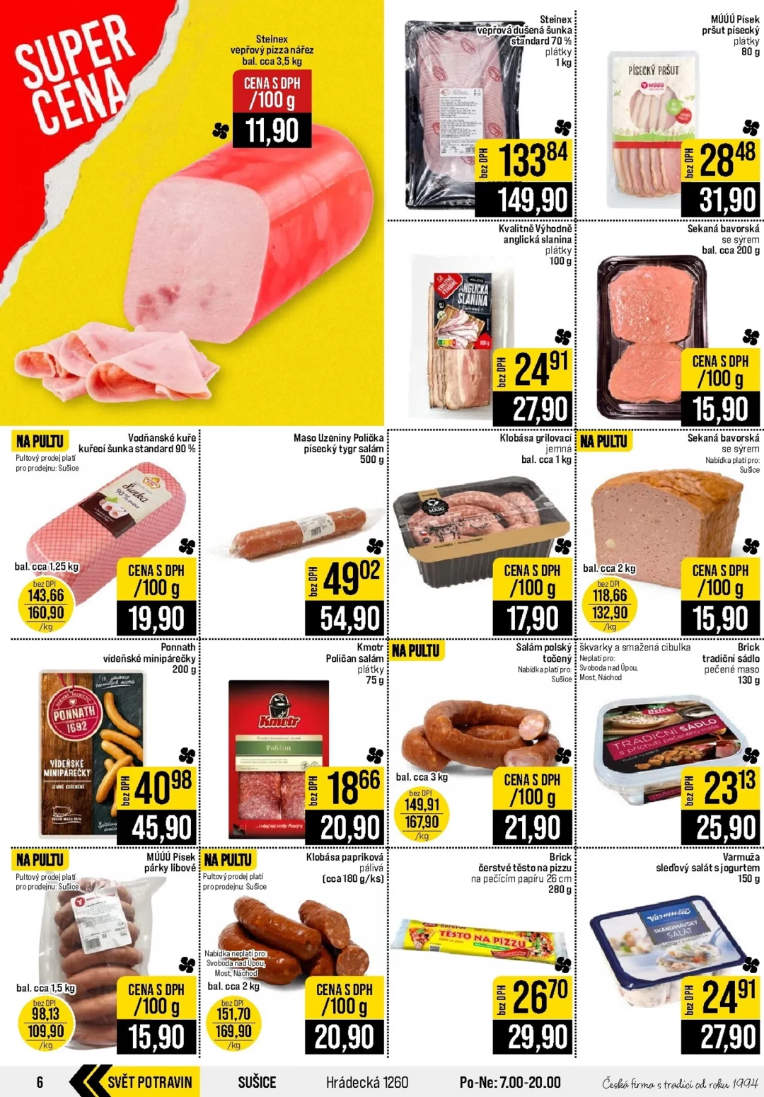 Originální strana 6 z 20 letáku JIP – JIP - České Budějovice, Most, Náchod, Sušice, Svoboda nad Úpou