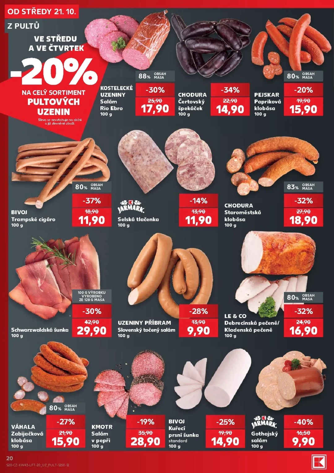 Originální strana 20 z 64 letáku Kaufland – Kaufland - Kolín