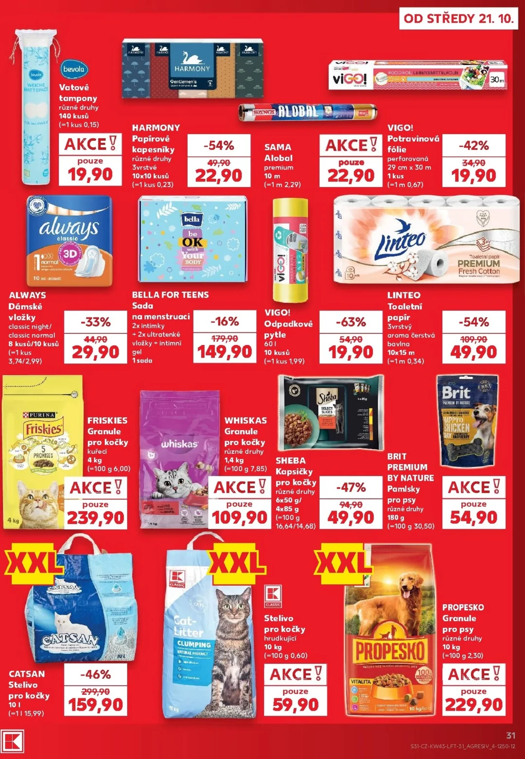 Originální strana 31 z 64 letáku Kaufland – Kaufland - Praha 4