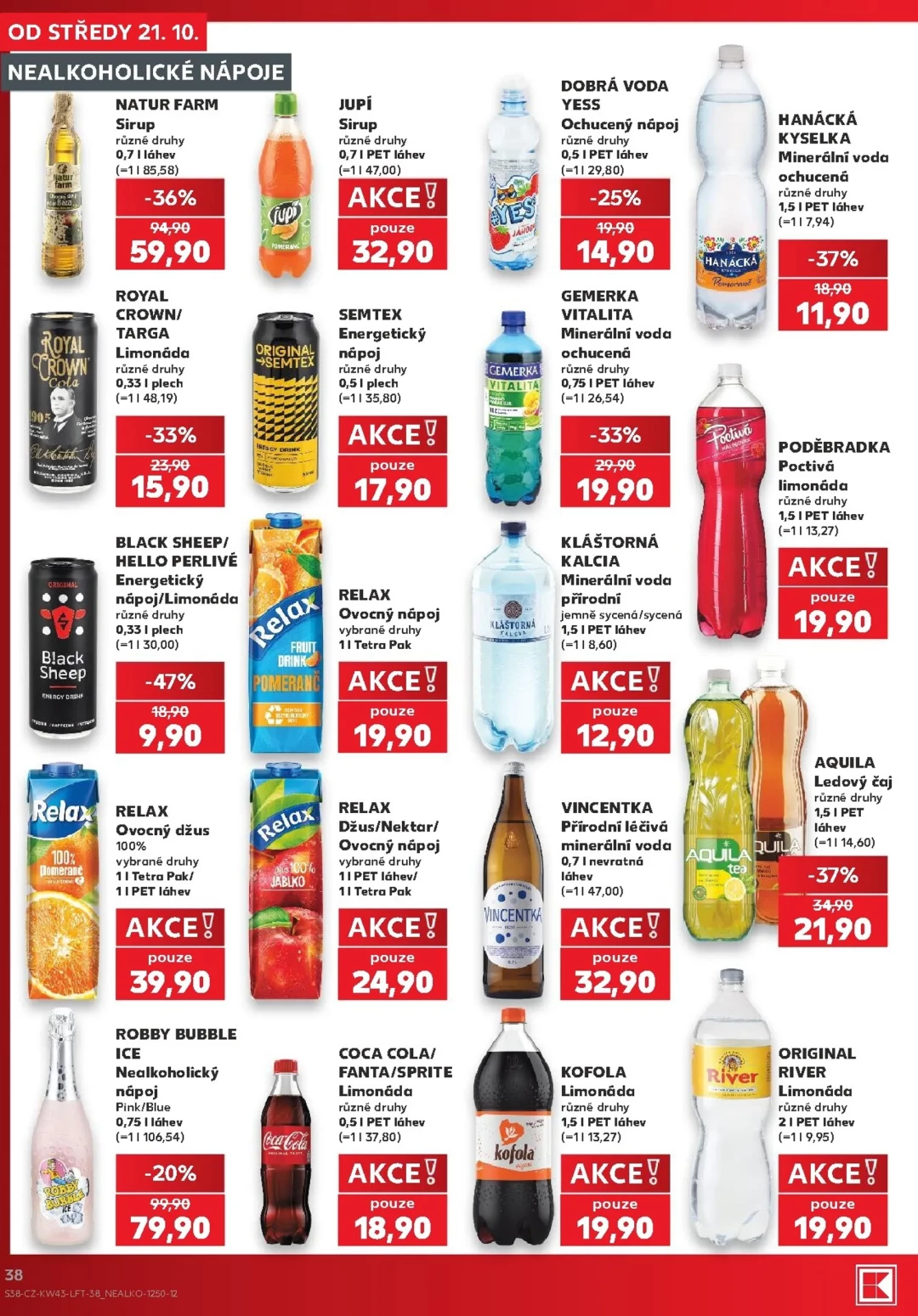 Originální strana 38 z 64 letáku Kaufland – Kaufland - Praha 4