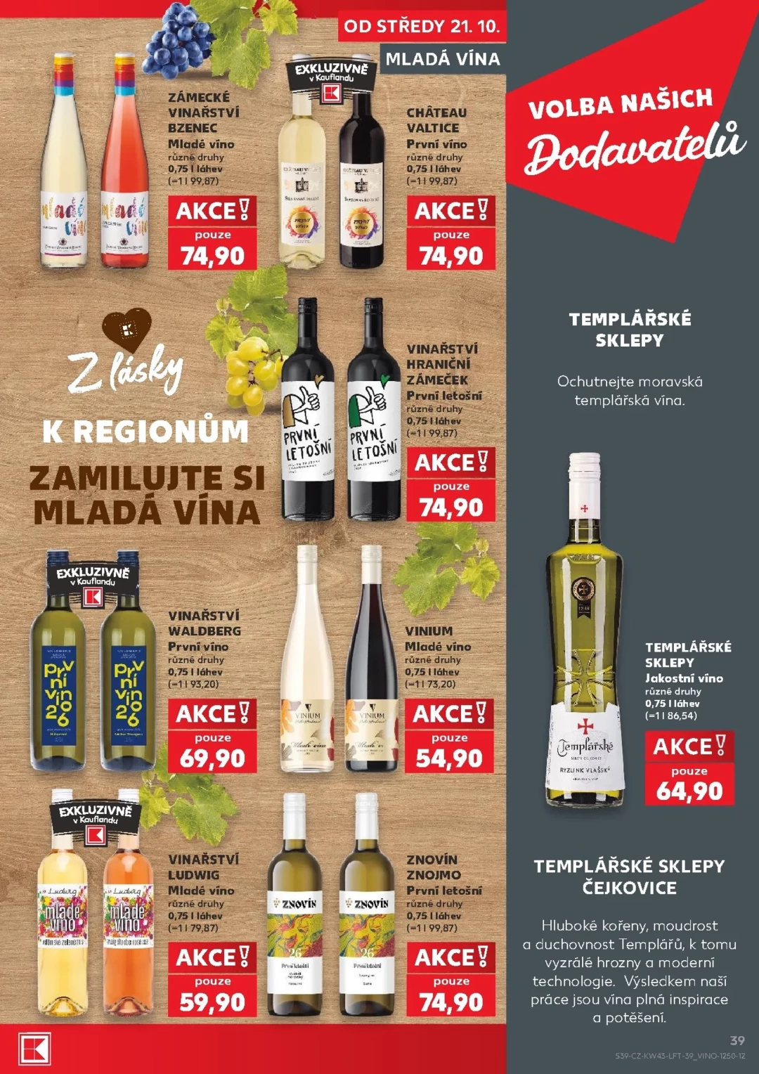 Originální strana 39 z 64 letáku Kaufland – Kaufland - Praha 4