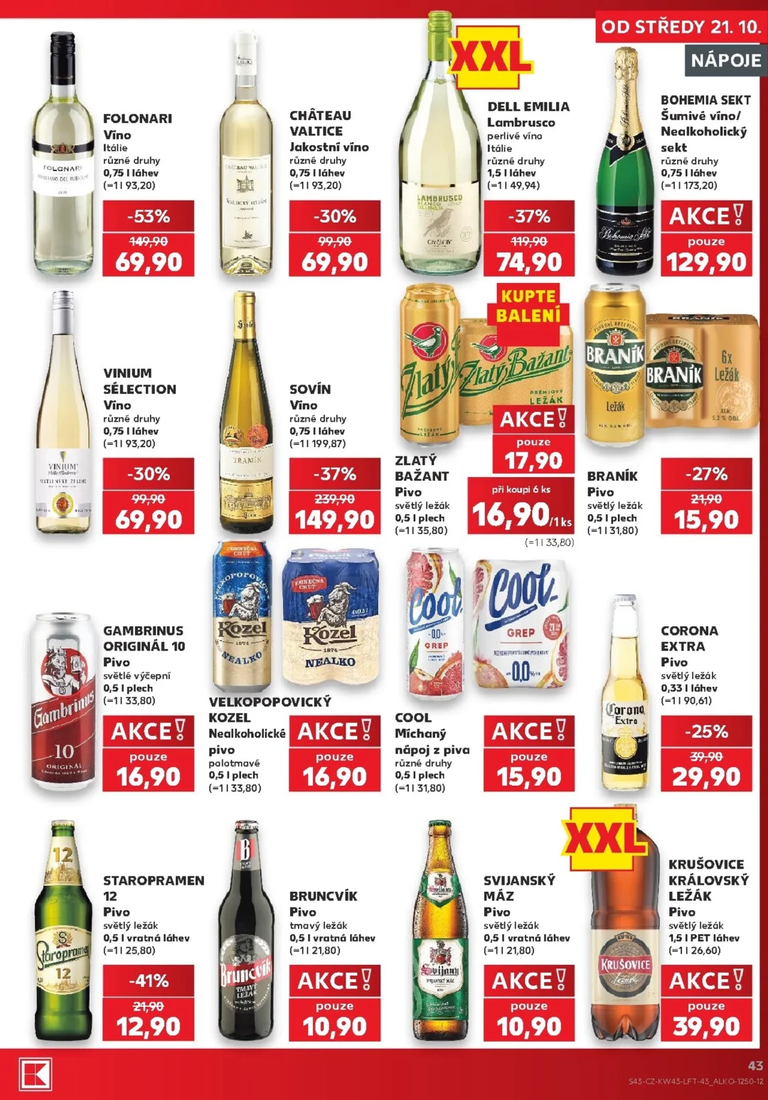 Originální strana 43 z 64 letáku Kaufland – Kaufland - Praha 4