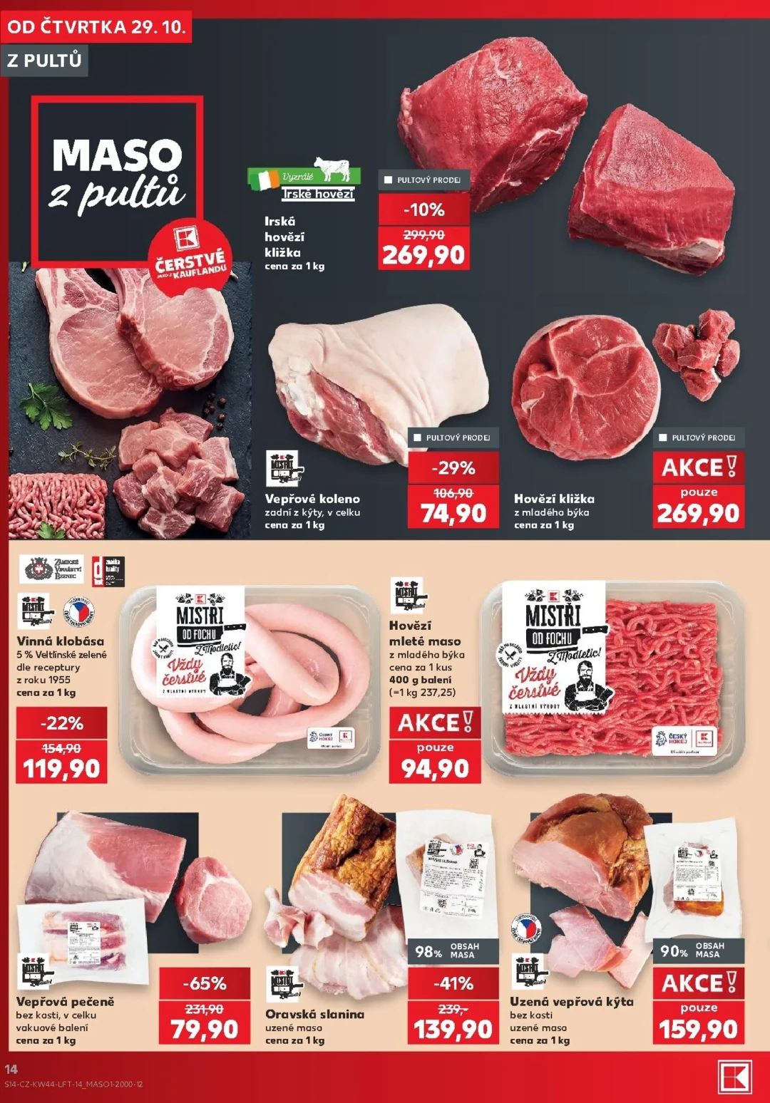 Originální strana 14 z 62 letáku Kaufland – Kaufland - Brno