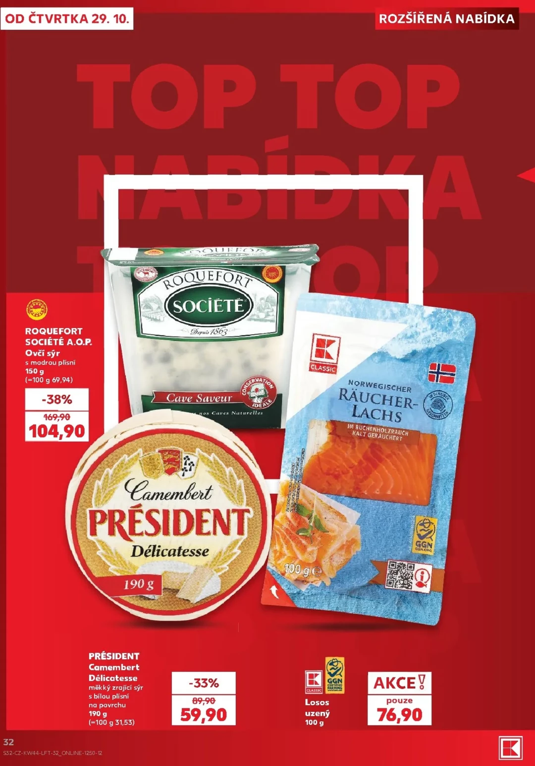 Originální strana 32 z 62 letáku Kaufland – Kaufland - Brno