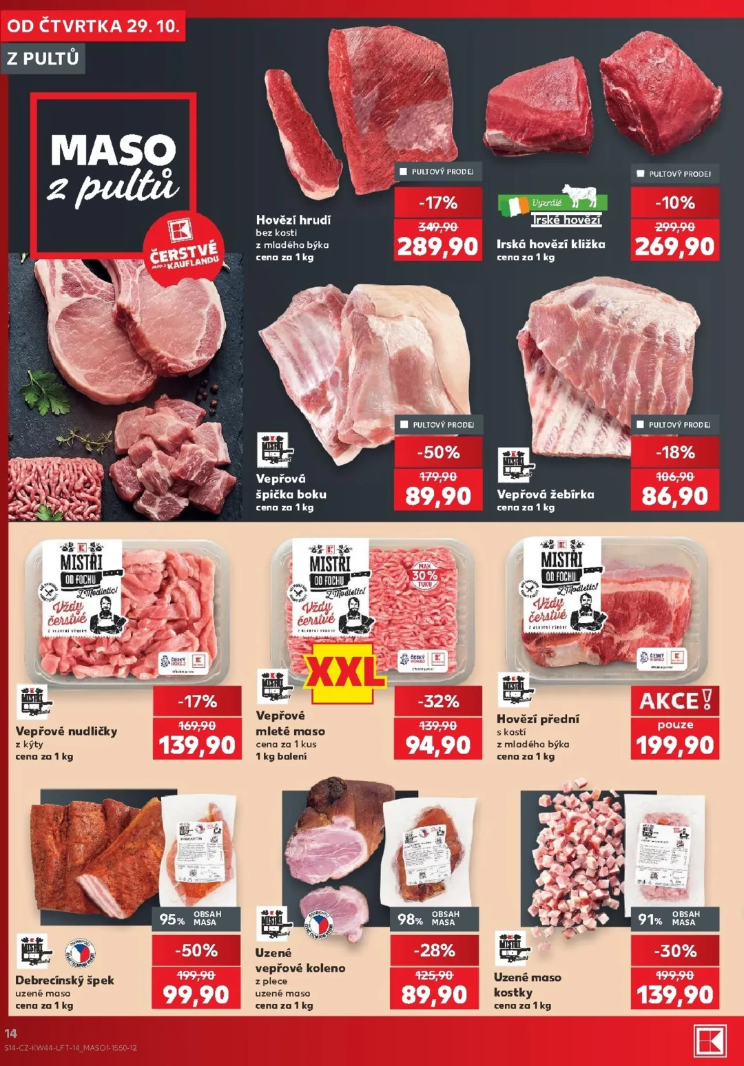 Originální strana 14 z 62 letáku Kaufland – Kaufland - Praha 4