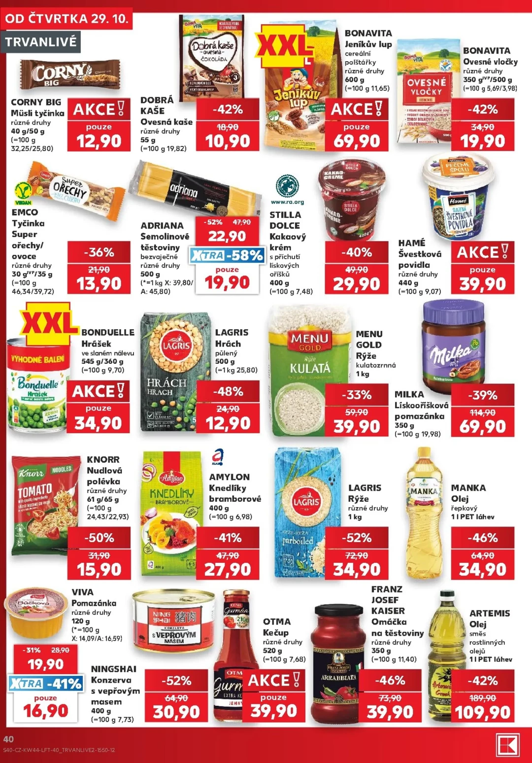 Originální strana 40 z 62 letáku Kaufland – Kaufland - Praha 4