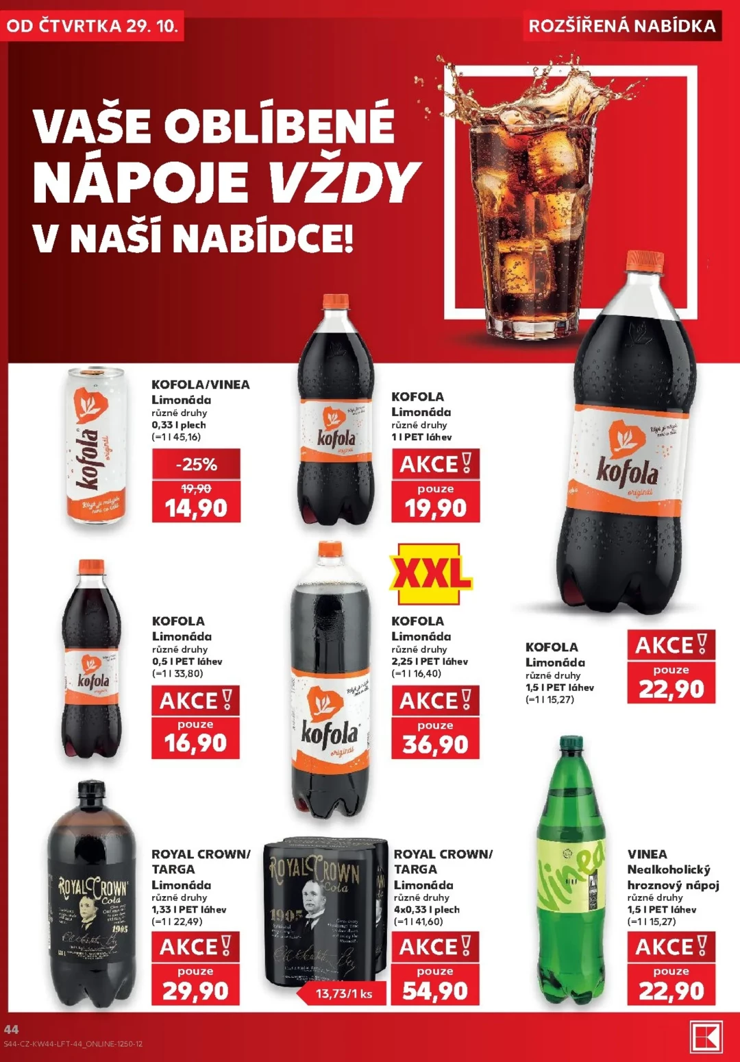 Originální strana 44 z 62 letáku Kaufland – Kaufland - Praha 4