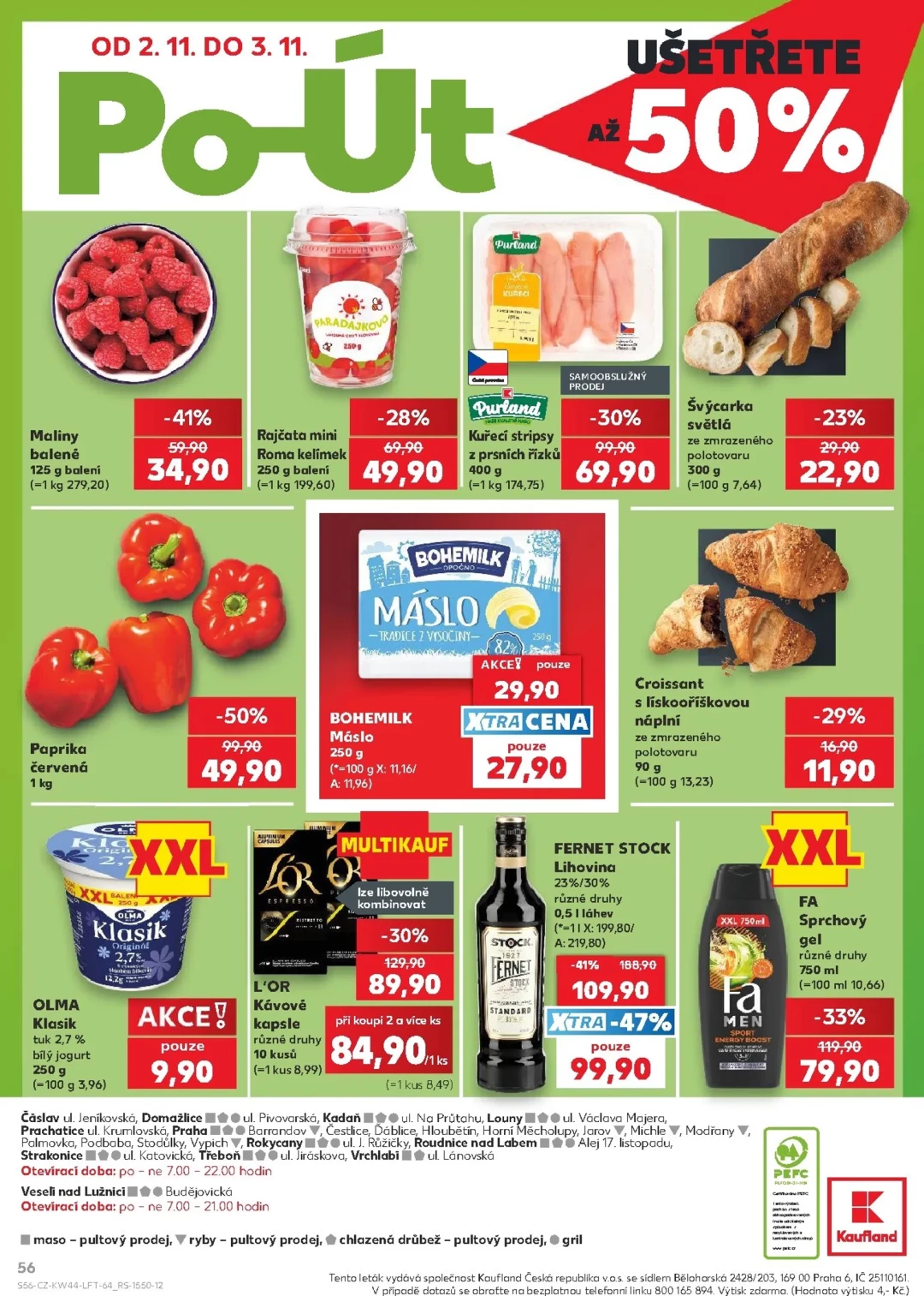 Originální strana 56 z 62 letáku Kaufland – Kaufland - Praha 4