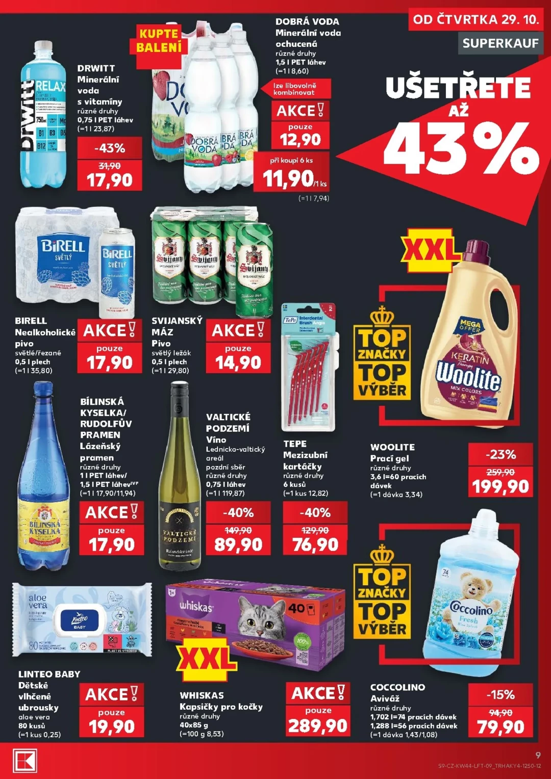 Originální strana 9 z 62 letáku Kaufland – Kaufland - Kolín