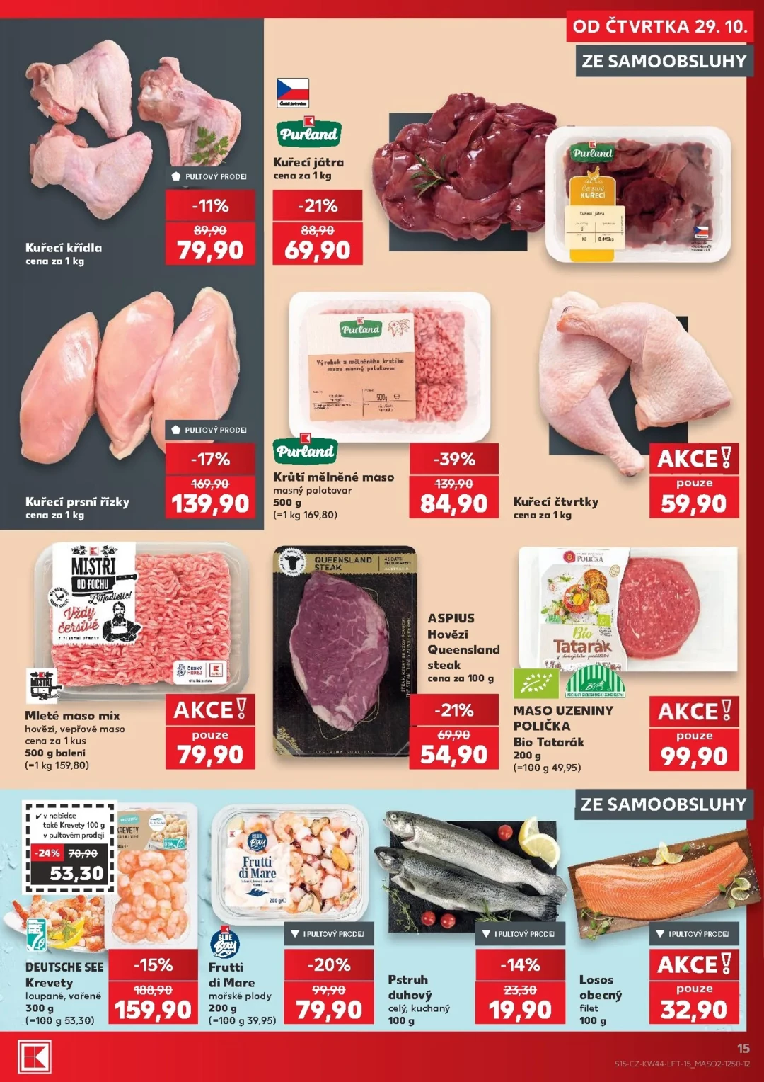 Originální strana 15 z 62 letáku Kaufland – Kaufland - Kolín
