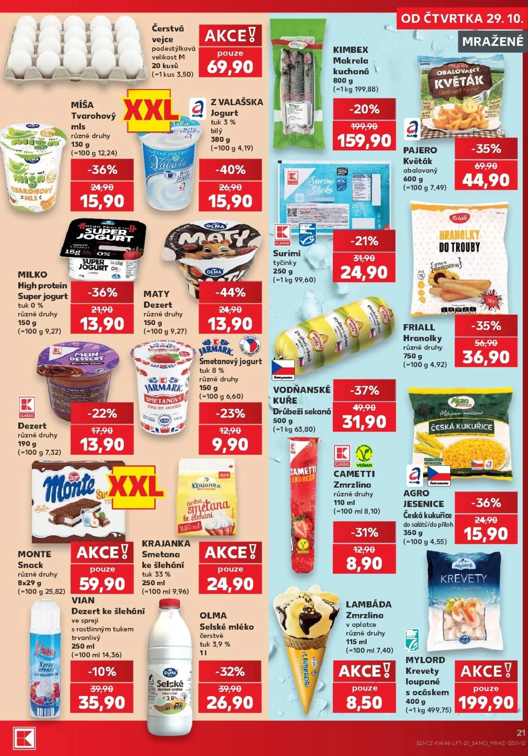 Originální strana 21 z 62 letáku Kaufland – Kaufland - Kolín