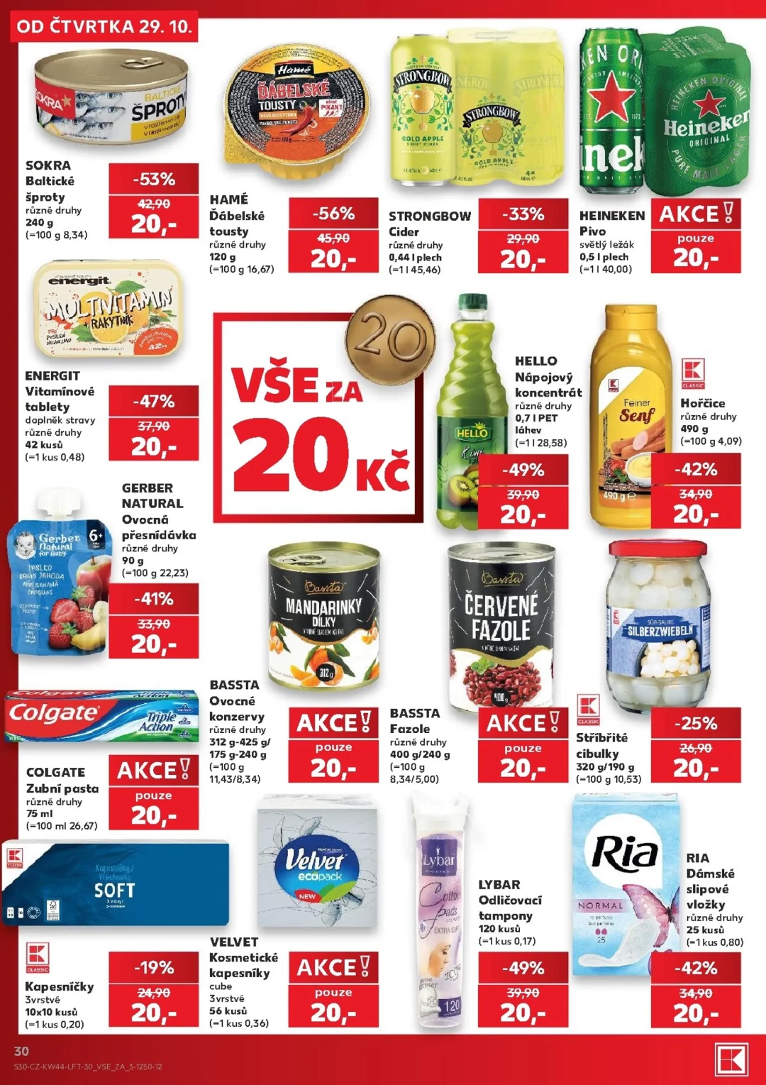 Originální strana 30 z 62 letáku Kaufland – Kaufland - Kolín