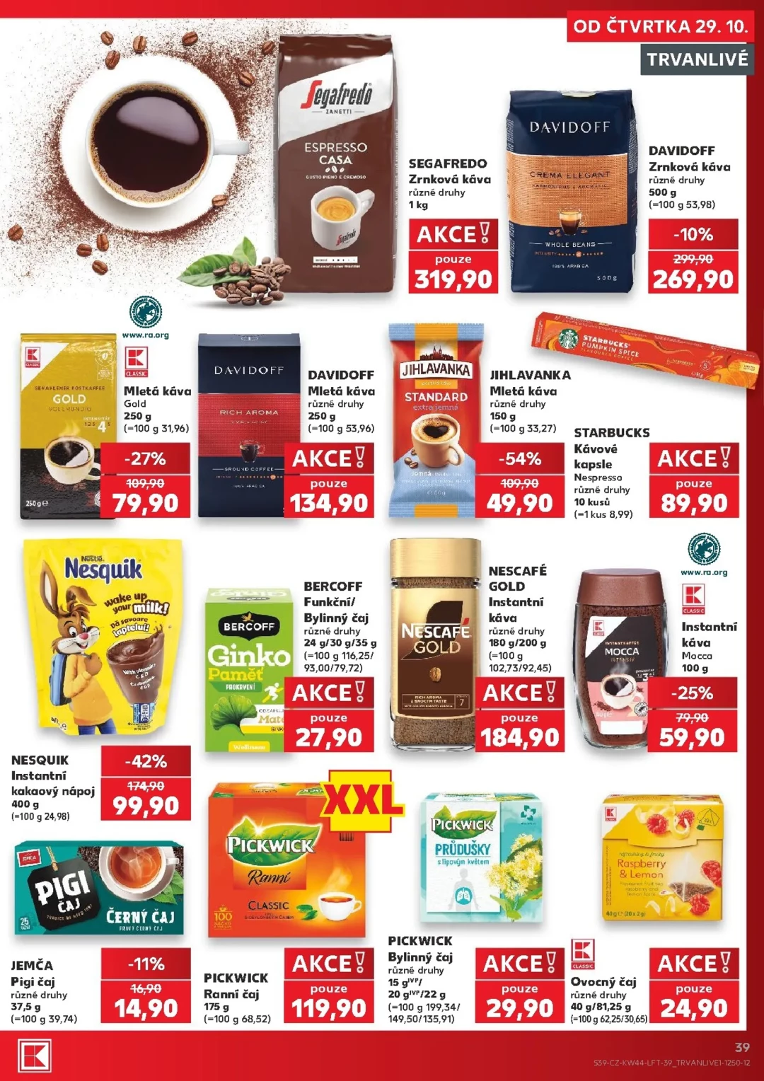 Originální strana 39 z 62 letáku Kaufland – Kaufland - Kolín