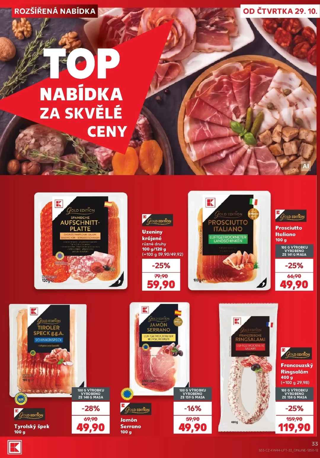Originální strana 33 z 62 letáku Kaufland – Kaufland - Ostrava