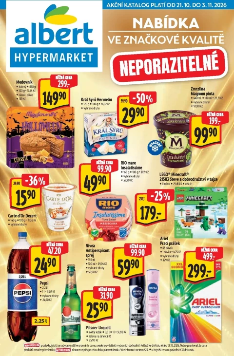 Obálka letáku Albert: Albert Hypermarket - Značková kvalita