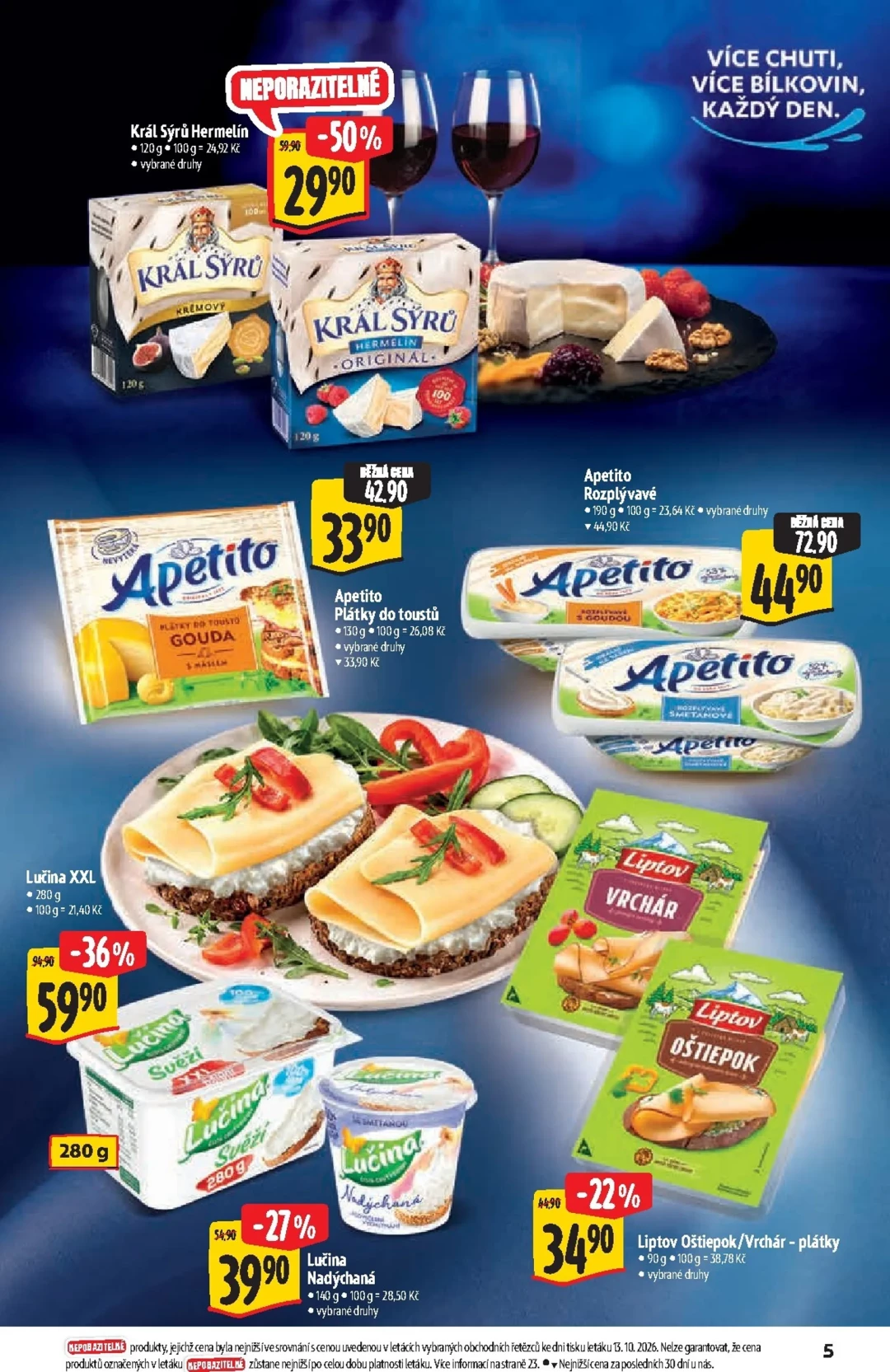 Originální strana 5 z 36 letáku Albert – Albert Hypermarket - Značková kvalita