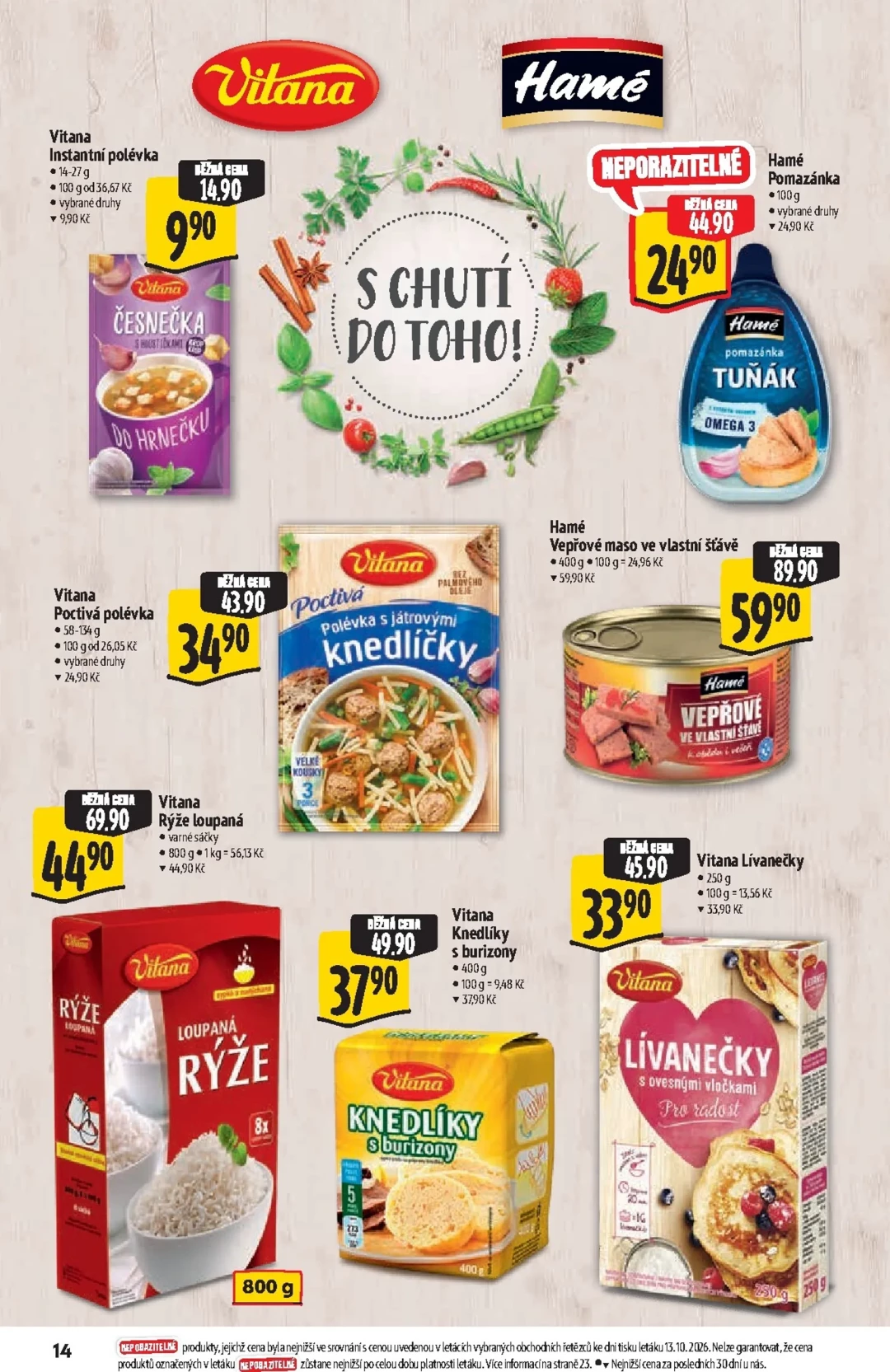 Originální strana 14 z 36 letáku Albert – Albert Hypermarket - Značková kvalita