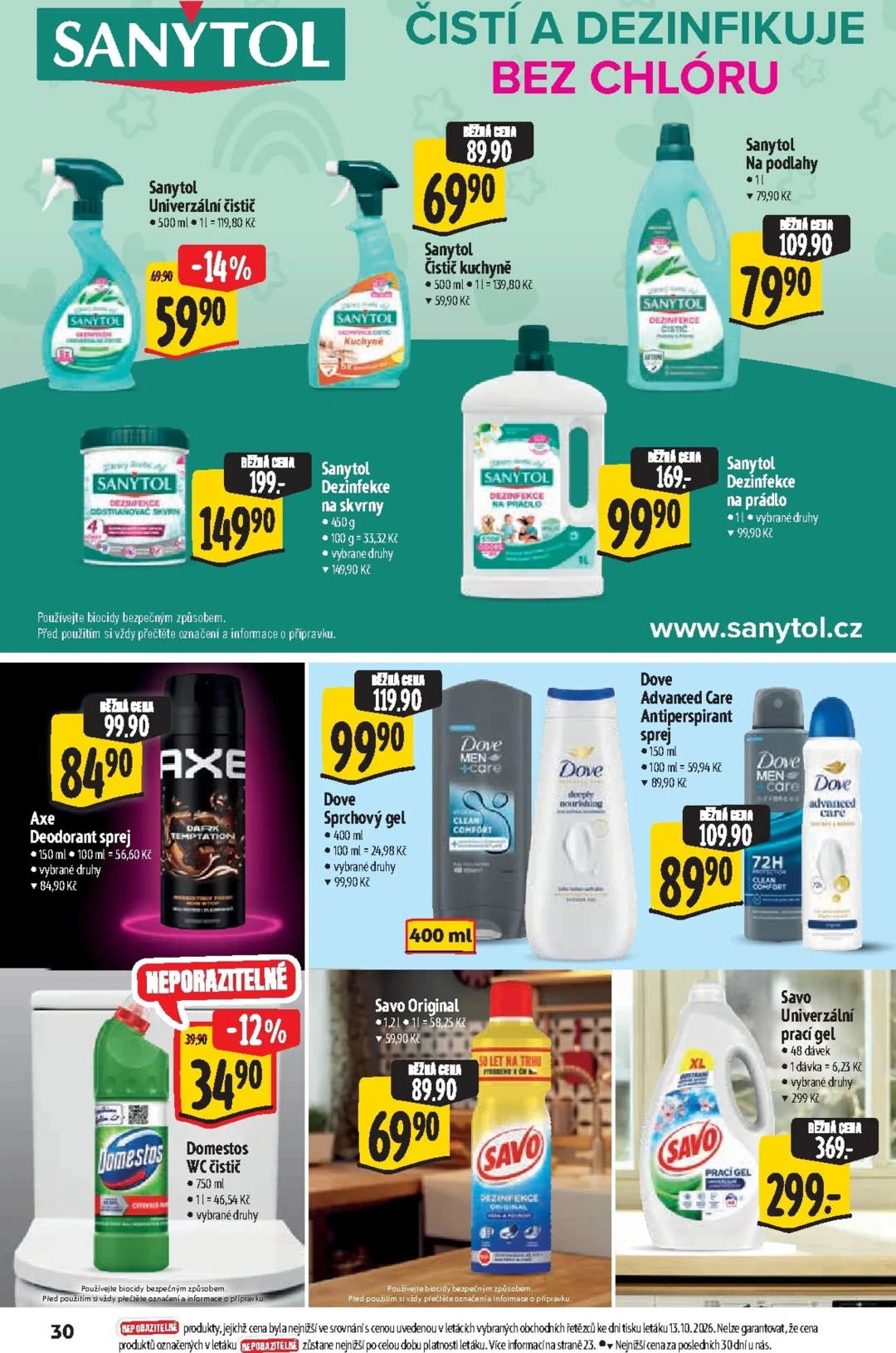 Originální strana 30 z 36 letáku Albert – Albert Hypermarket - Značková kvalita