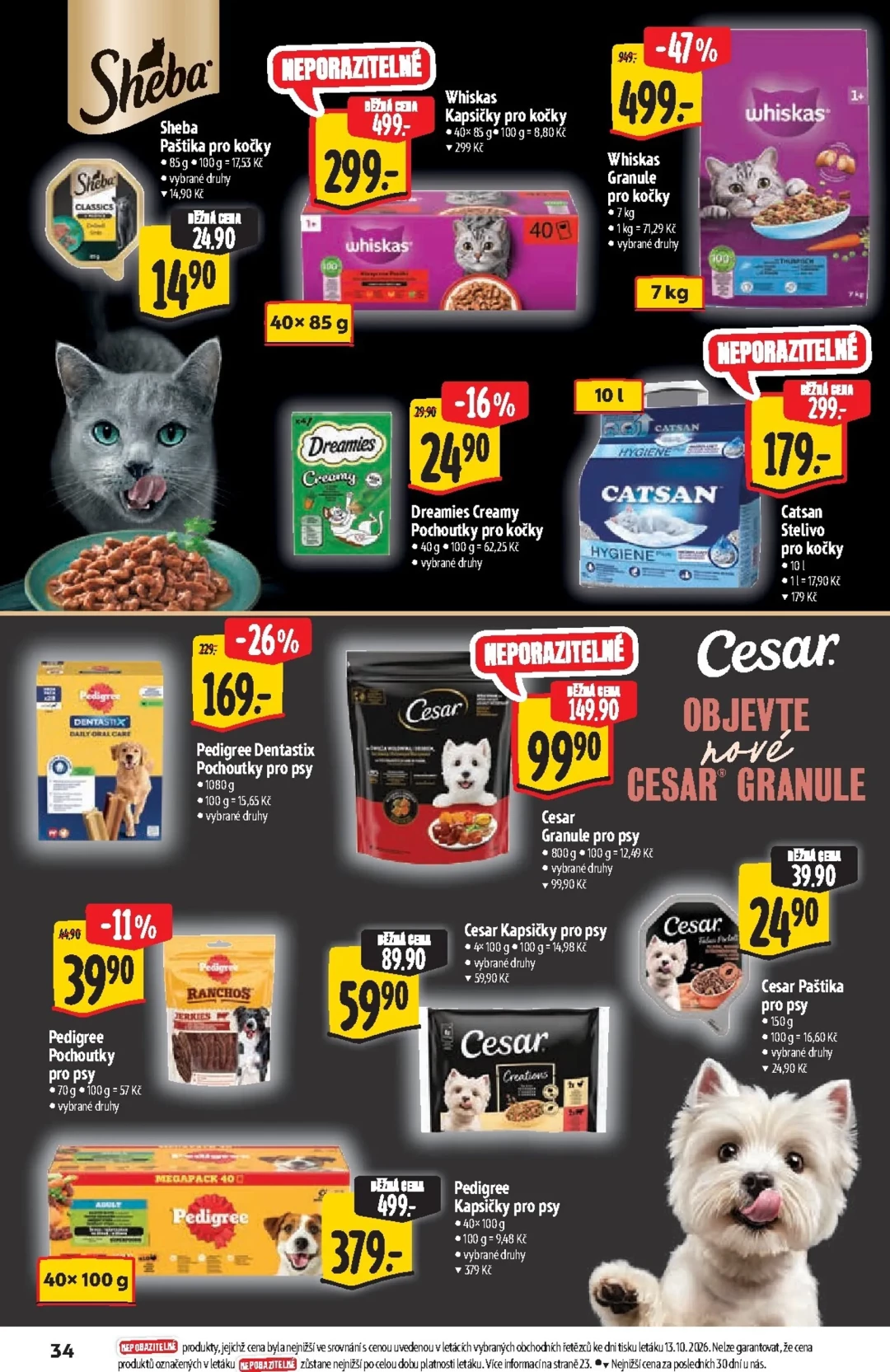 Originální strana 34 z 36 letáku Albert – Albert Hypermarket - Značková kvalita