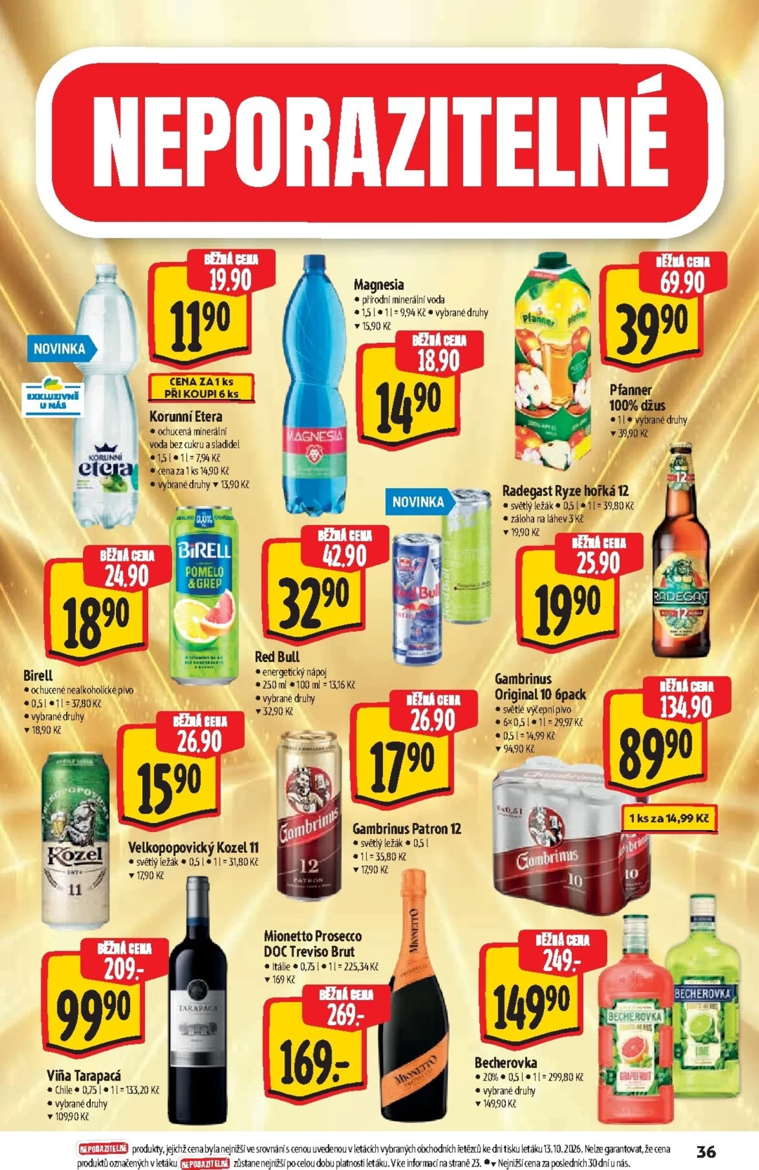Originální strana 36 z 36 letáku Albert – Albert Hypermarket - Značková kvalita