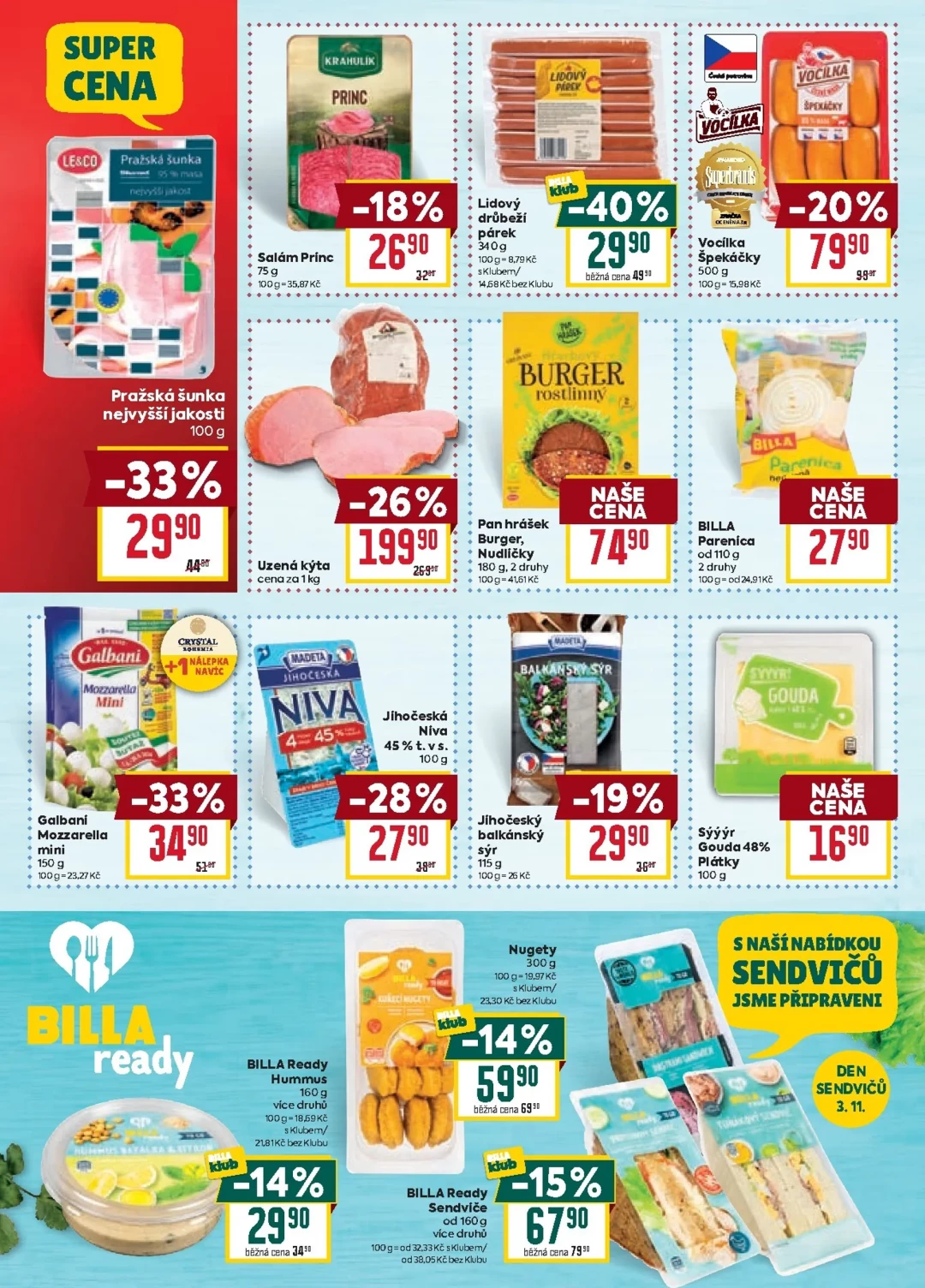 Originální strana 16 z 37 letáku Billa – Billa