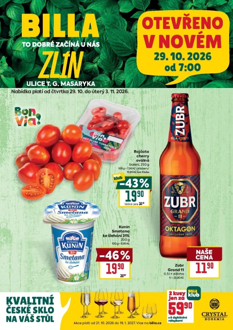 Obálka letáku Billa: Billa - Speciál: Zlín