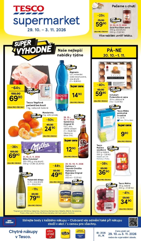 Obálka letáku Tesco: Tesco supermarket