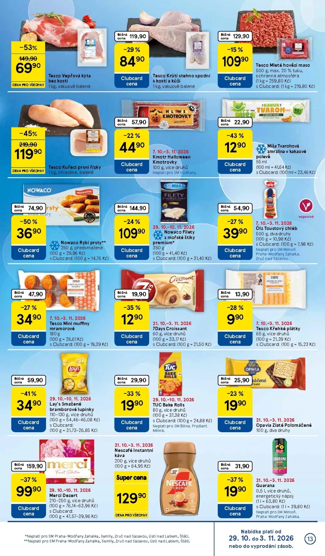 Originální strana 13 z 16 letáku Tesco – Tesco supermarket