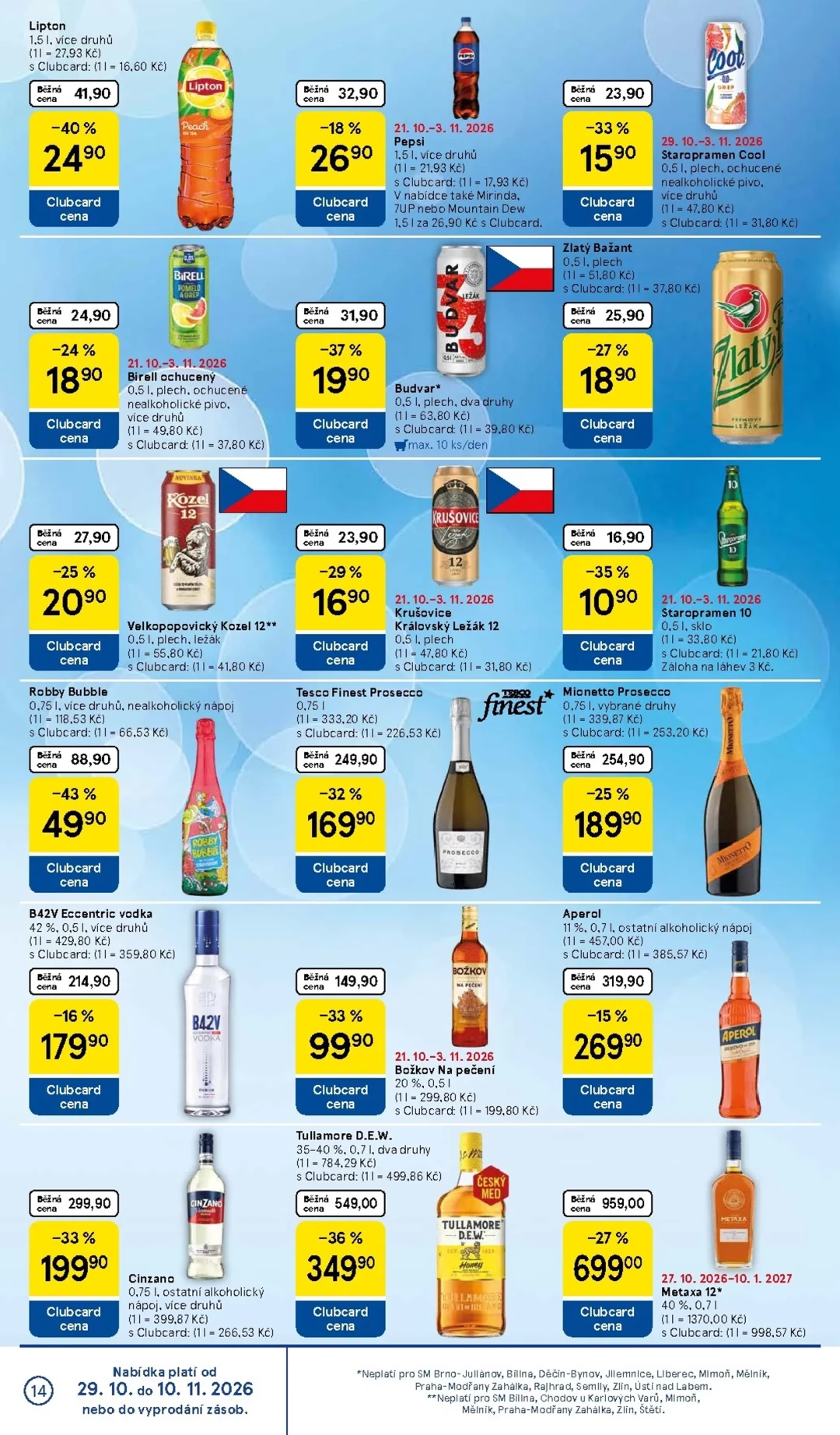 Originální strana 14 z 16 letáku Tesco – Tesco supermarket