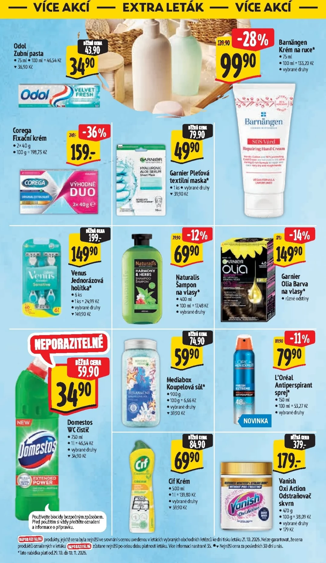 Originální strana 58 z 60 letáku Albert – Albert Hypermarket